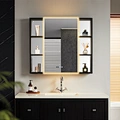 Vertical/horizontal mount mirror cabinet